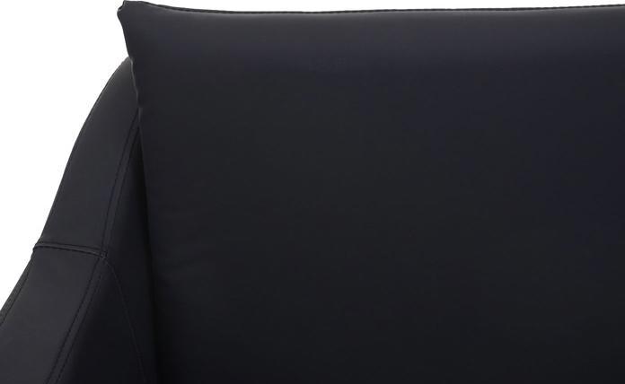 Image du produit Swisshandel24 Fauteuil Lounge, Fauteuil Cocktail Fauteuil Relax - Similicuir noir