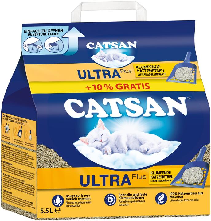 Actual product image Catsan Litter Ultra Plus +10% (Clumping)