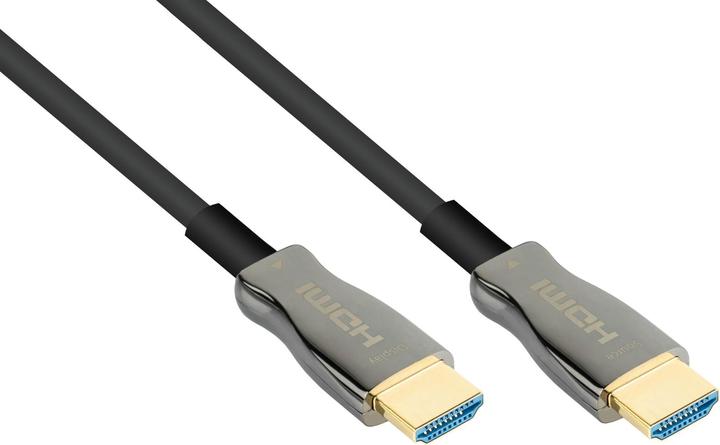Python AOC Hybrid High-Speed HDMI 2.0b, blindato in acciaio, 4K @60Hz, 18 GBit/s, nero, 50m, serie (50 m, HDMI)