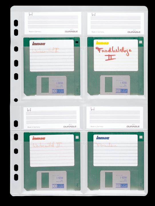 Actual product image Durable FloppyDiscOrganizerSleeves (CDs)