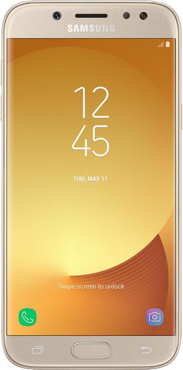 Samsung Galaxy J5 (2017) Duos (16 GB, Gold, 5.20", Dual SIM + SD, 13 Mpx, 4G)