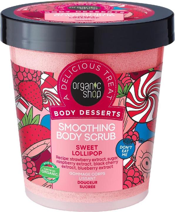 Organic Shop Body Desserts Glättendes Körperpeeling Sweet Lollipop 450ml (Körpercreme, 450 ml)