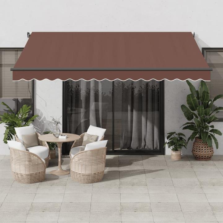 Immagine prodotto VidaXL Markise Gelenkarmmarkise Sonnenmarkise Automatisch Braun 400x350cm (4 m)