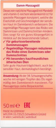 Actual product image Weleda Dam Massage Oil