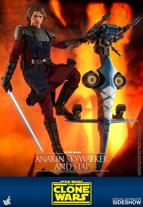 Image du produit Hot Toys Star Wars - The Clone Wars "Anakin Skywalker & STAP" 1/6 Scale Figurine