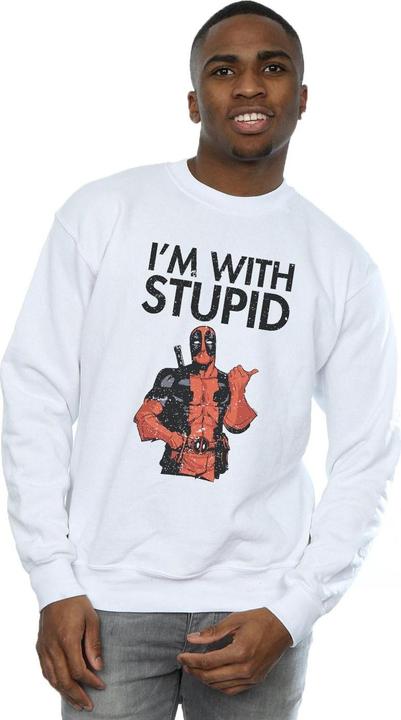 Immagine prodotto Deadpool I'm With Stupid Felpa Uomo (L)