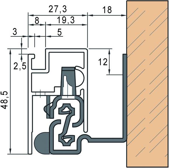 Produktbild Isys Innenauszugsystem (1 Stk.)