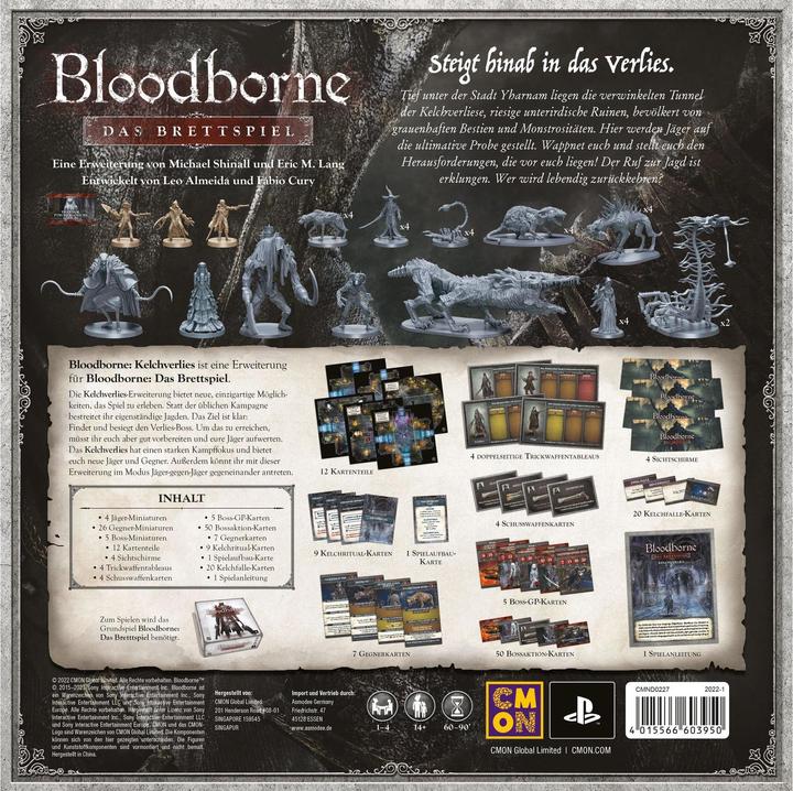 Image du produit Cmon Bloodborne : The Board Game - Chalice Dungeon, pour 1-4 joueurs, à partir de 14 ans (extension DE) (Allemand)