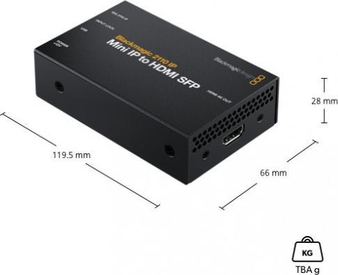 Immagine prodotto Blackmagic 2110 IP Mini IP a HDMI SFP