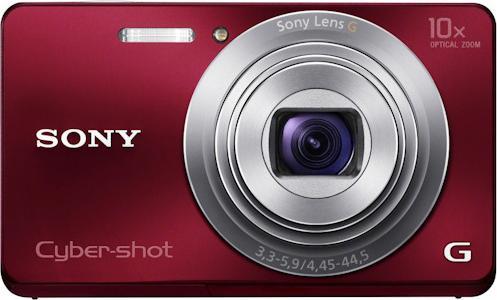 Actual product image Sony DSC-W690, 16 MP, 10x WW zoom, HD movies, red