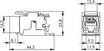 Immagine prodotto Telegärtner CAT 6a Keystone UniversalModule secondo EIA/TIA 568A (Modulo Keystone)