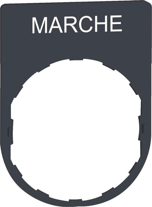 Schneider Electric Porte-étiquette 30x40mm, avec inscription ZBYP2103