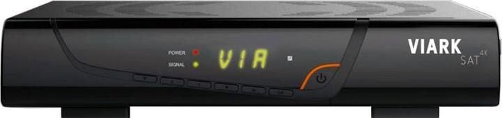 Viark Sat 4K UHD H,265 2160p DVB-S2X Multistream Receiver LAN WLAN Schwarz (0.26 GB, DVB-S2)