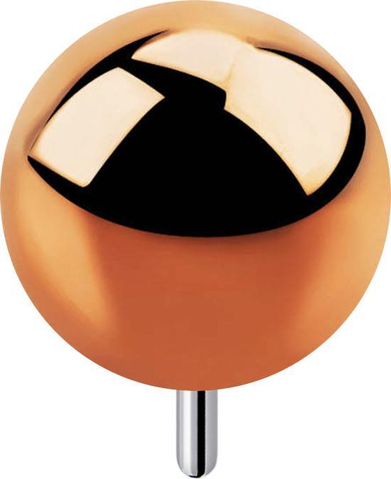 Produktbild Star Piercing Threadless Kugel rosegold (ohne Messing, Titan G23)