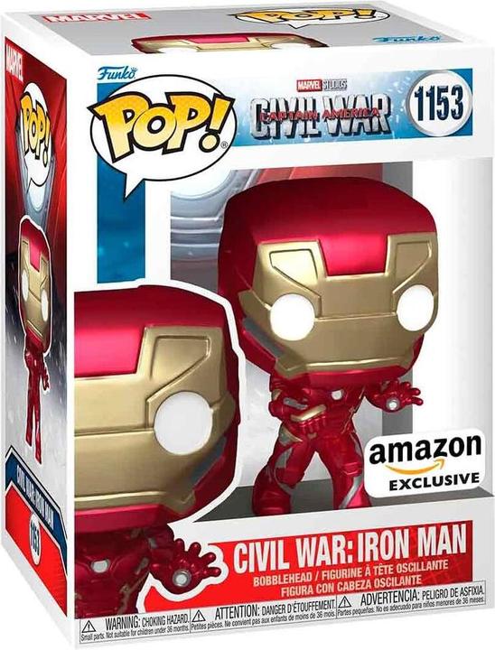 Produktbild Funko POP! Marvel: Civil War Build A Scene - Iron Man - Captain America 3 - Amazon Exclusive - Colle