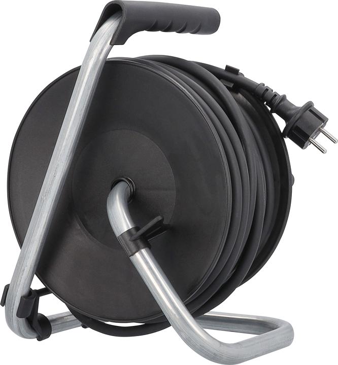 Immagine prodotto As - Schwabe Tamburo per cavi per elettrodomestici 25 m di cavo in gomma, diametro 230 mm (25 m, 1.50 mm².)