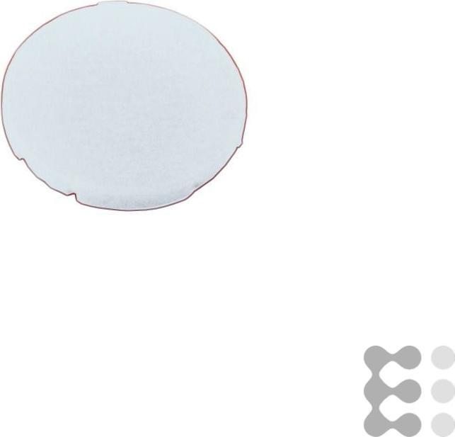 Actual product image Eaton 216422 Key plate, flat white, blank