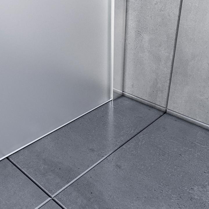 Image du produit SONNI Cabine de douche à une porte, sans cadre, praticable, verre traité NANO 100x195 cm (160 cm, 160 cm, 195 cm)