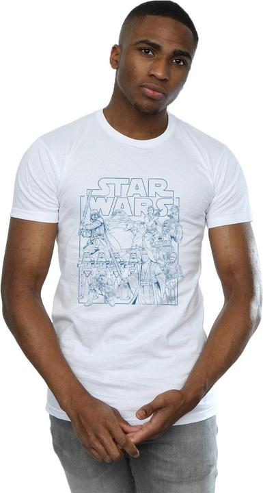 Produktbild Star Wars Outlined Sketch TShirt (XXL)