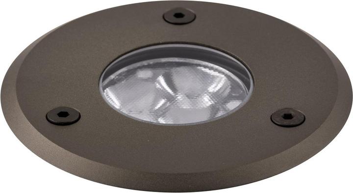 Actual product image LCD Ground recessed spotlight aluminium brown garage carport house entrance (IP67)