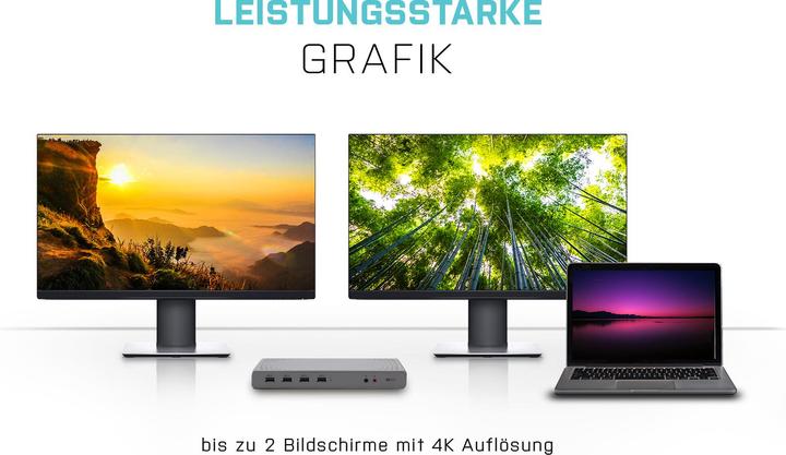 Immagine prodotto i-tec USB 3.0 / USB-C Doppio Dock 4K (USB-C, 6 Porti)