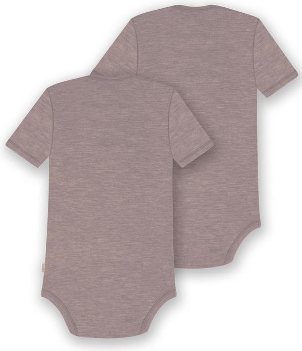 Actual product image Normani Set of 2 baby merino bodysuit short sleeves "Tauranga" - 9289 (86)