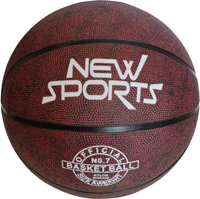 Immagine prodotto New Sports Pallone da basket nero taglia 7, non gonfiato