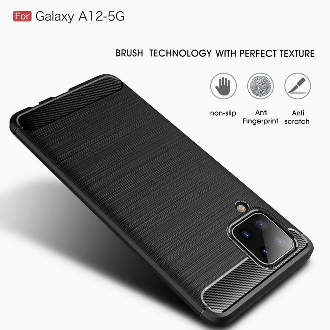 Produktbild MU Style Carbon Fiber TPU Softcase Series (Samsung Galaxy A12)