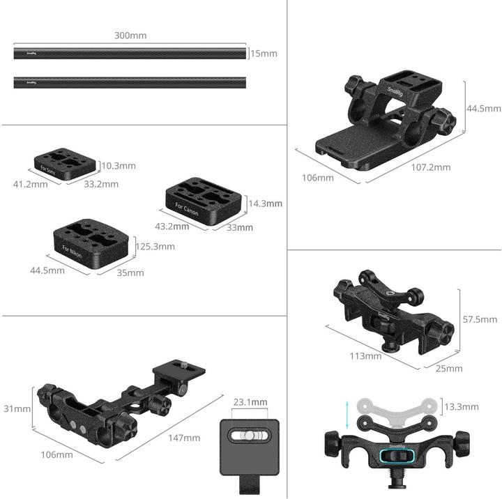 Produktbild SmallRig 4722 Wildlife Photography Kit (Touch & Go Plate S) (Cage)