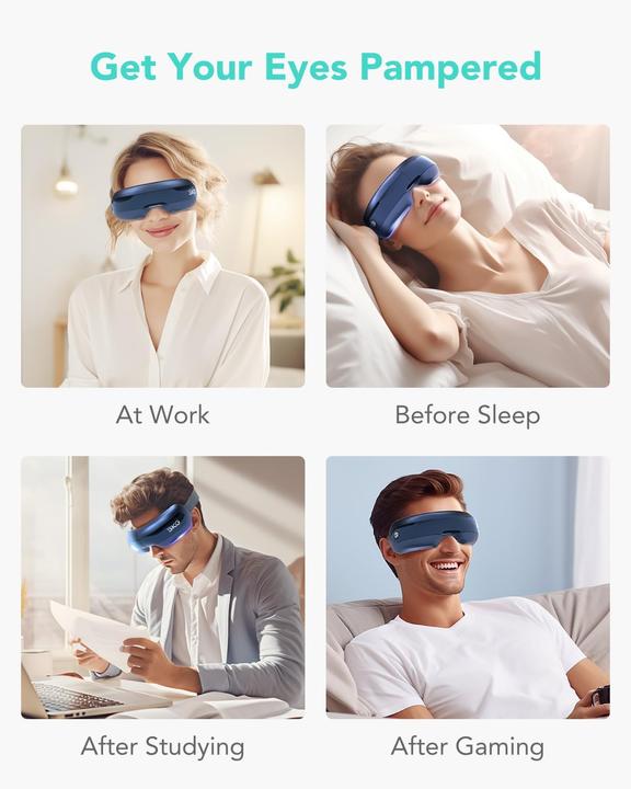 Actual product image SKG E3 Pro eye and temple massager with viewing window