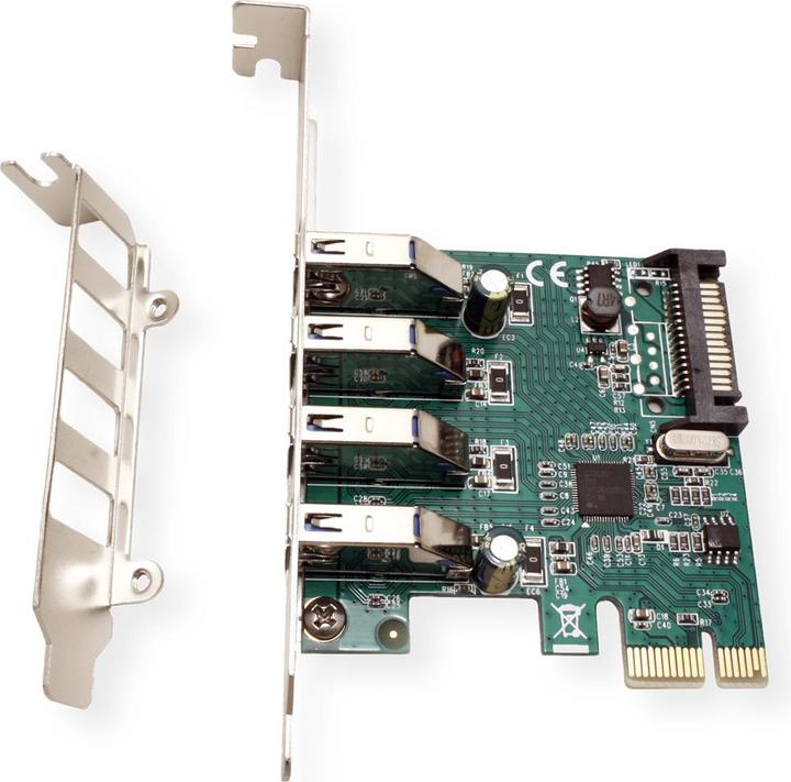 Actual product image Value PCI Express card, USB 3.0, 4 ports