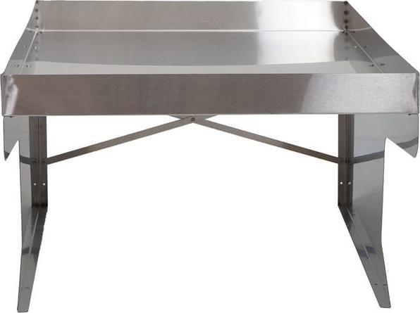 Image du produit Mendler Garage XL pour tondeuse-robot avec bac à plantes HWC-G60, métal 47x70x100cm, inox (Tondeuse automatique, Garage pour tondeuse robot)
