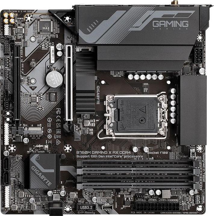Produktbild Gigabyte B760M GAMING X AX DDR4 (LGA 1700, Intel B760 Express, mATX)