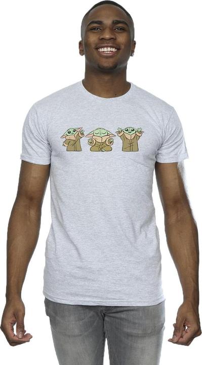 Immagine prodotto Star Wars The Mandalorian Grogu Poses Maglietta Uomo (S)