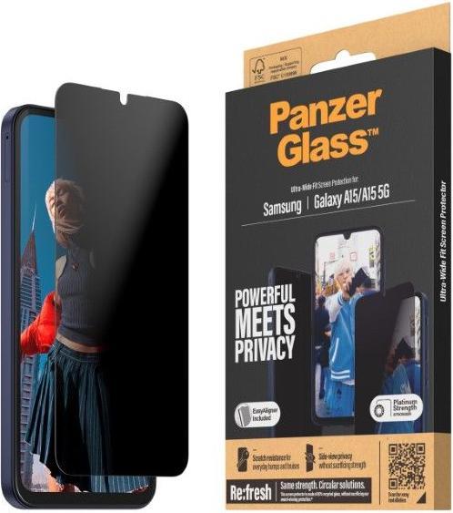 Image du produit PanzerGlass Confidentialité (1 pièce(s), Samsung Galaxy A15 5G, Samsung Galaxy A15)