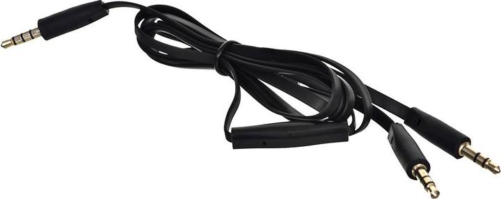 Actual product image Qoltec 50817 headphones/headset Wired Head-band Calls/Music Black (ANC, Cable)