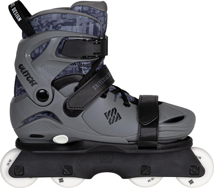 Produktbild Powerslide Rollschuhe Glitch adj. GrauSchwarz 35-38 (35)