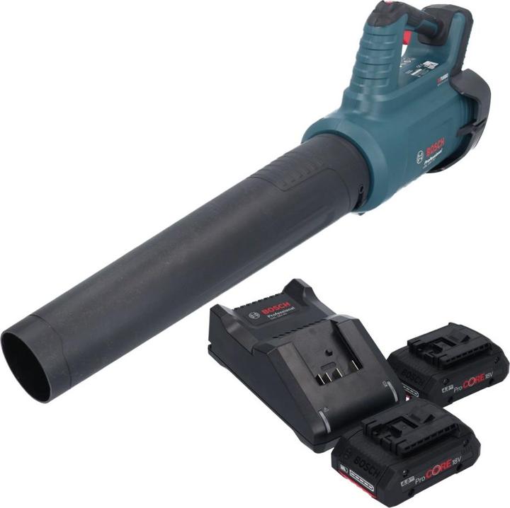 Image du produit Bosch Professional Bosch GBL 18V-750 Professional Battery Blower 18 V BITURBO Brushless + 2x ProCORE battery 4.0 Ah + (Fonctionnement sur batterie, Souffleur de feuilles)