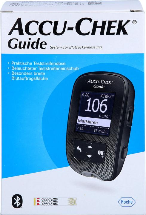 Actual product image Roche Accu Chek guide set (Glucose monitors)