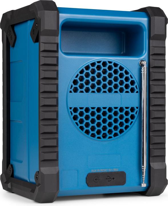 Image du produit Audizio Baustellenradio Temi Blau, Radio Tuner: FM, DAB+ (FM, DAB+ DAB, Bluetooth)