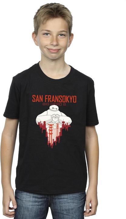 Produktbild Disney Big Hero 6 Baymax San Fransokyo Heart TShirt Jungen (152, 158)