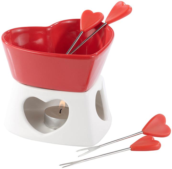Actual product image Rosenstein & Söhne Chocolate fondue in the shape of a heart (Chocolate fondue)