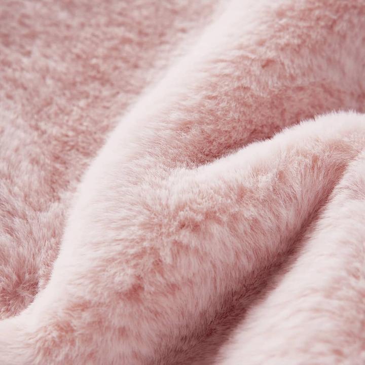 Image du produit VidaXL Veste pour enfants en fausse fourrure rose tendre 128,Matériau : fausse fourrure (100 (128)