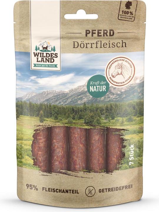 Immagine prodotto Wildes Land Snack jerky cavallo, 7 pezzi. (Junior, Senior, Adulto, 1 pz., 180 g)