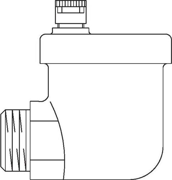 Actual product image Oventrop OV quick air vent without automatic shut-off, 1/2inch