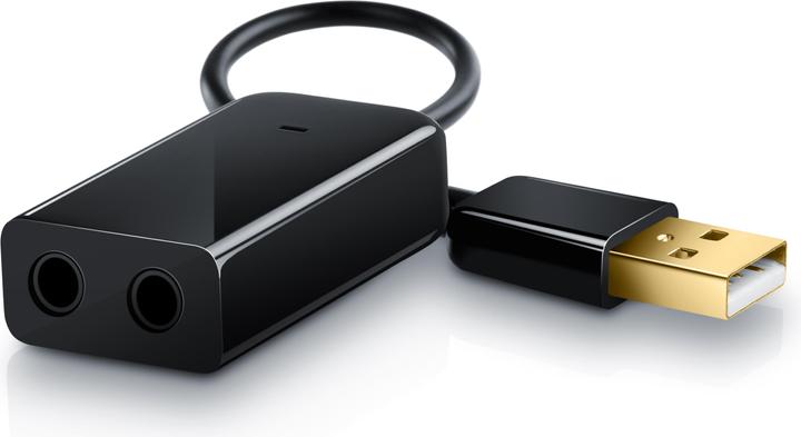Actual product image Aplic Sound card Virtual 7.1 Surround, USB mini external, Dynamic 3D Surround, 3.5mm input, 3.5mm output (USB 2.0)