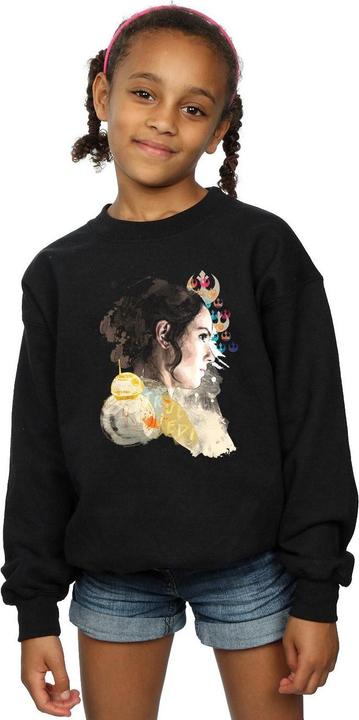 Actual product image Star Wars Girls Rey Collage Sweatshirt (140, 146)