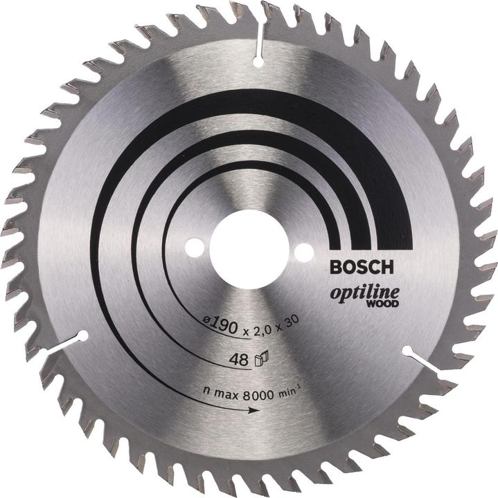 Bosch Professional Zubehör PRO Wood circular saw blade, 190 x 2 x 30 mm