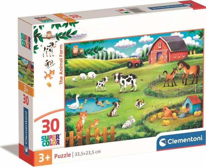 Image du produit Clementoni Puzzle Super Color The Animal Farm, 30 pièces. (30 pièces)