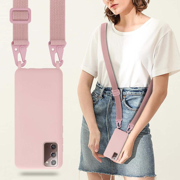 Actual product image Cadorabo TPU Cover Mobile Phone Chain Liquid (Samsung Galaxy Note 20)